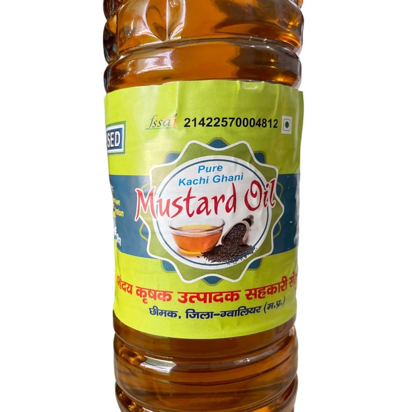 Pure Cold Press Kachi ghani Mustard Oil 1Ltr view 4