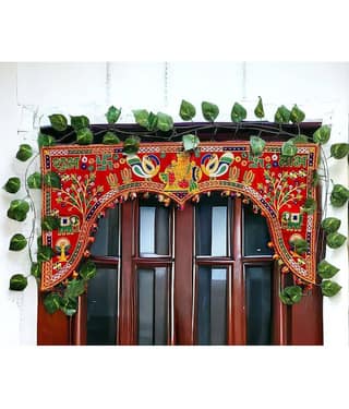 TORNORY Handmade Bandarwal Toran 4 ft Multi ( Pack of 1 )