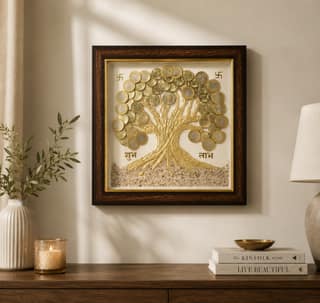 Real Money Tree | Handcrafted Decorative Money Tree | Traditional Vastu & Home Décor