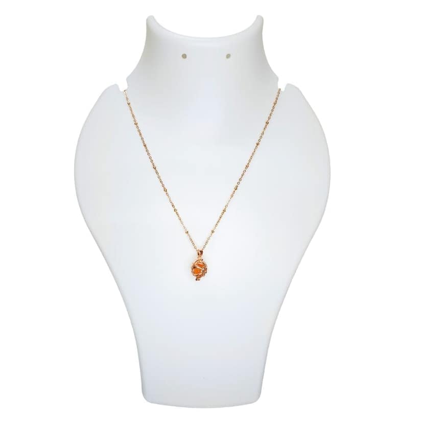 Jewelryklub Anti Tarnish American Diamond Detachable Stones Pendant Chain Set With 7 Colored Stones For Girls Women - Round Shape view 3