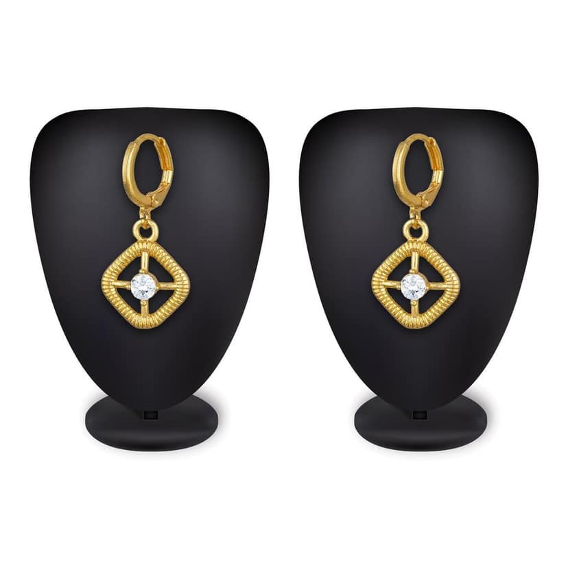 Morison Golden Chandbali Earrings Ethnic Charm Meets Modern Elegance view 3