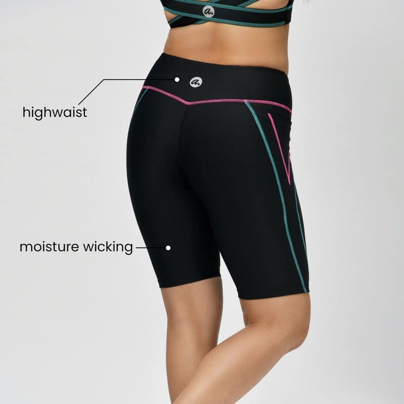 Tic Tac Cycling Shorts - Phoenix Black view 4