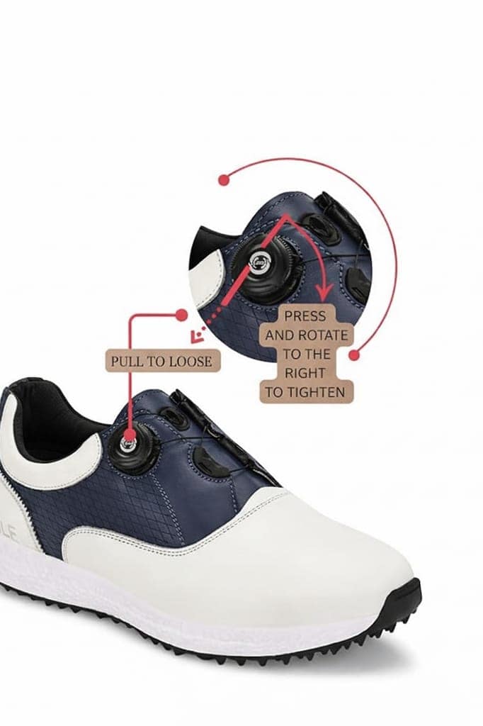 HITCARO Men Proffessional Leather Golf Shoes | Lace-Up | Phylon Sole |Waterproof | Comfortable | Breathable | Sports Shoes view 4
