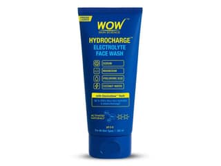 WOW Skin Science Hydrocharge Electrolyte Face Wash, Hydration Boost with Coconut Water & Hyaluronic Acid - 100 ml