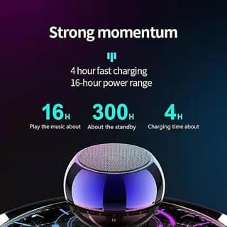 Mini Portable Bluetooth Speaker Wireless Rechargeable Music Speaker with Compact Design