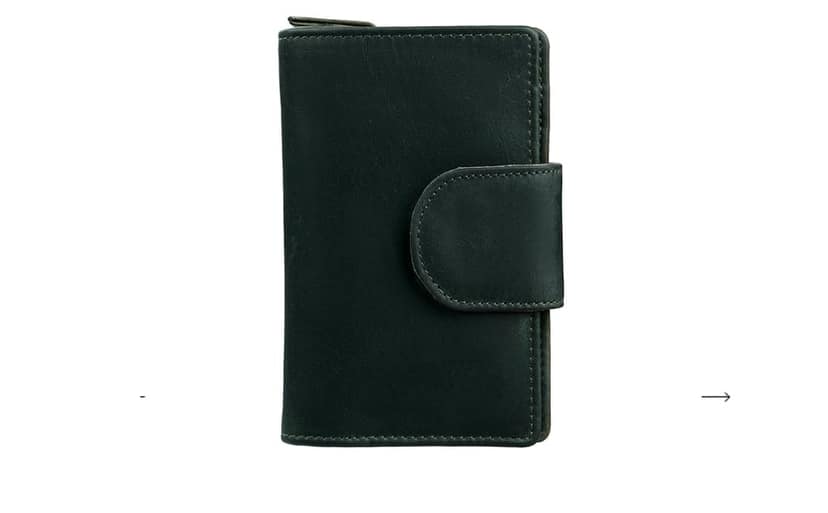 Genuine Leather Bifold Wallet for Men with RFID Blocking, Handmade Minimalist Front Pocket Wallet