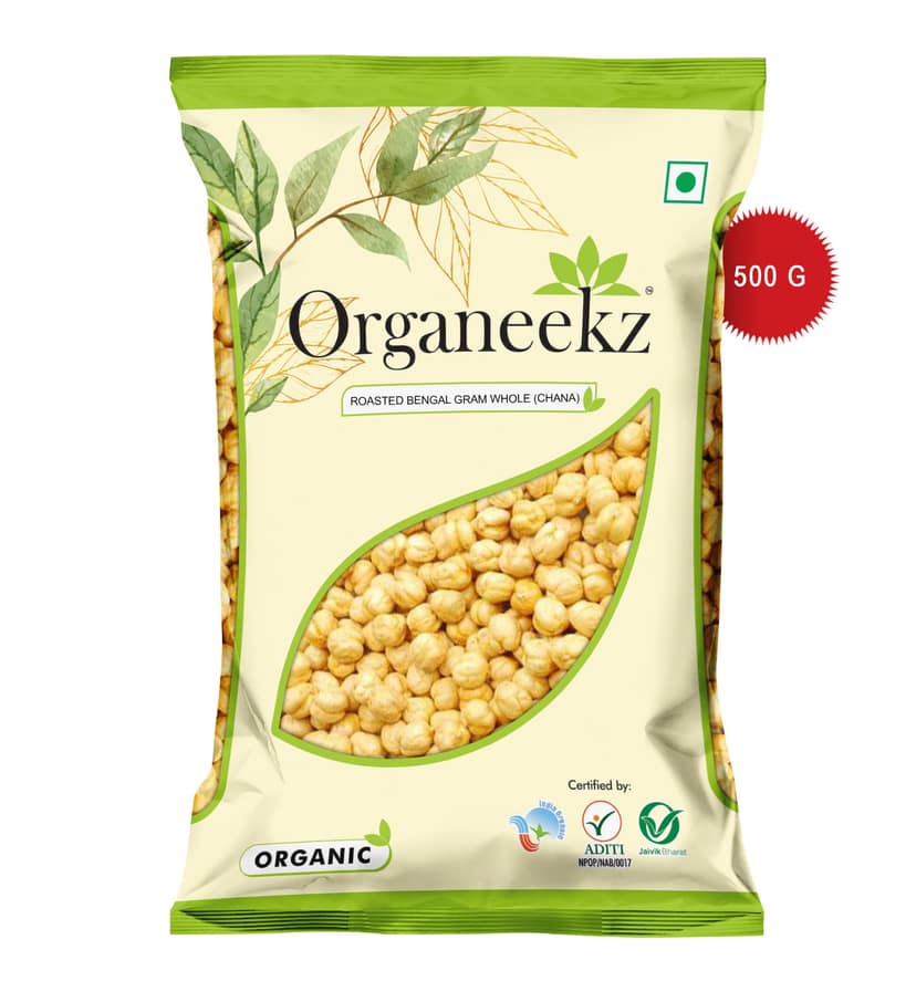 Organeekz Roasted Bengal Gram Dal - 500g