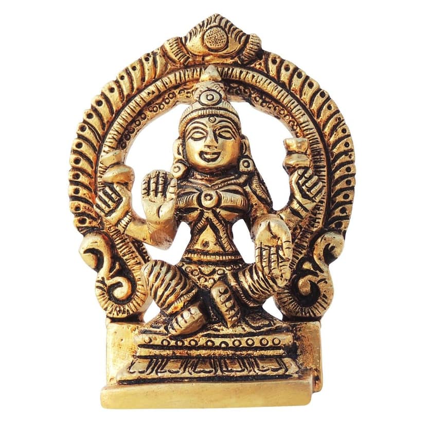 Brass Showpiece Laxmi Ji With Frame God Idol Statue (BSMAS596 L) view 2