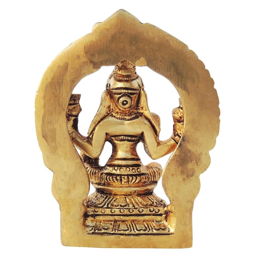Brass Showpiece Laxmi Ji With Frame God Idol Statue (BSMAS596 L) view 3