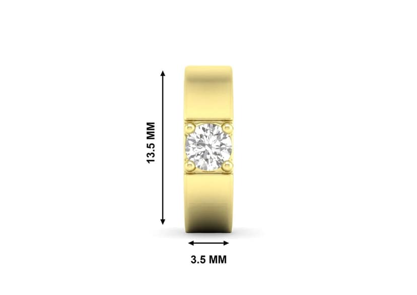 Round Solitaire Bali For Men (1 Pc Only) view 8