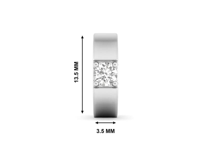 Round Solitaire Bali For Men (1 Pc Only) view 9