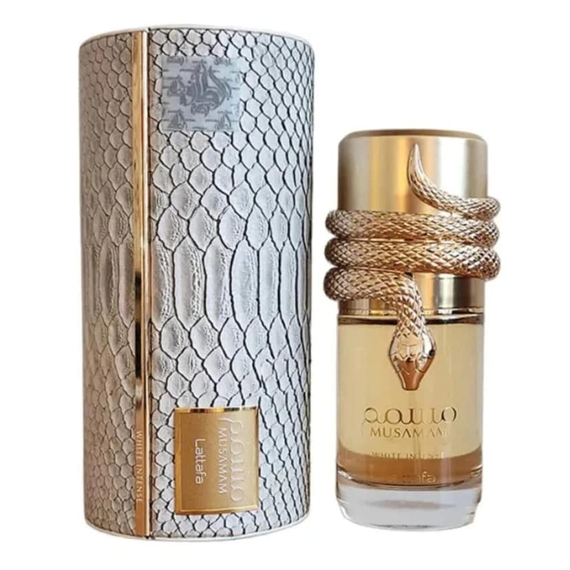 Lattafa Musamam White Intense Eau De Parfum 100ml Premium Luxury Long Lasting Fresh Woody Aromatic Unisex Designer Perfume for Men & Women view 3