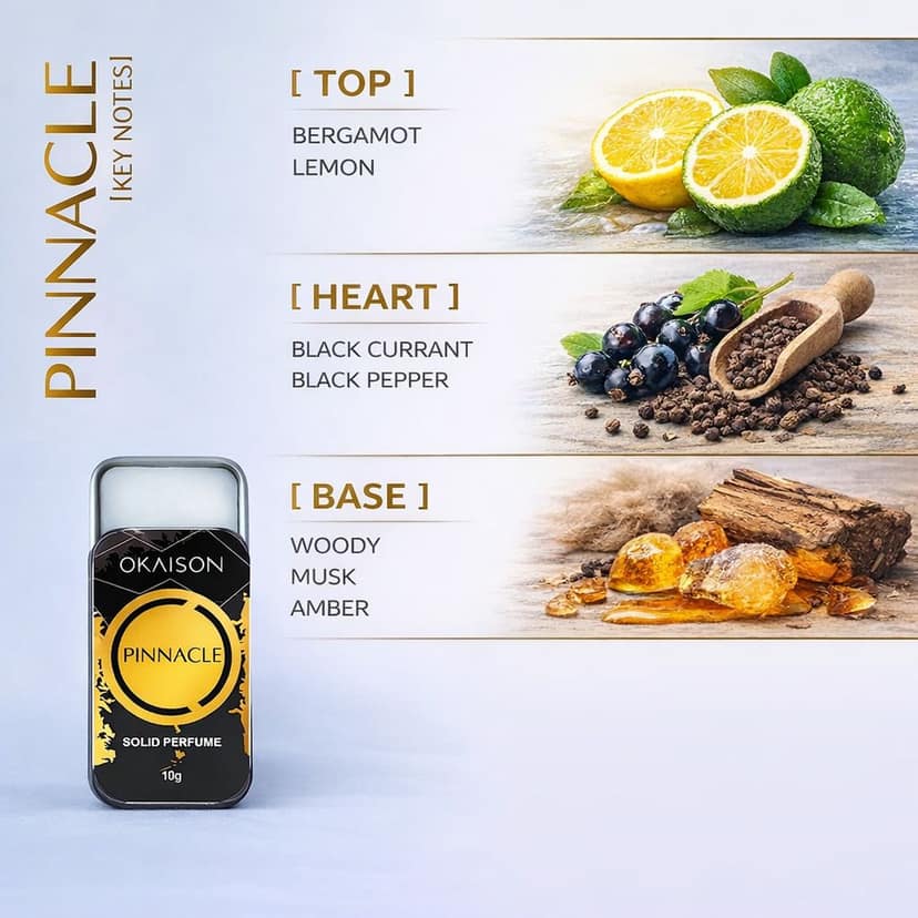 OKAISON PINNACLE| Solid Perfume for Men & Women| spicy truth fragrance| view 2