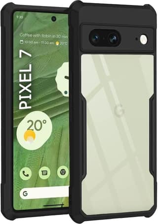 PLUGTECH Slim Shockproof Case | Matte Black Soft | Drop Protection | Precise Cutouts | Premium Mobile Cover for Google Pixel 7