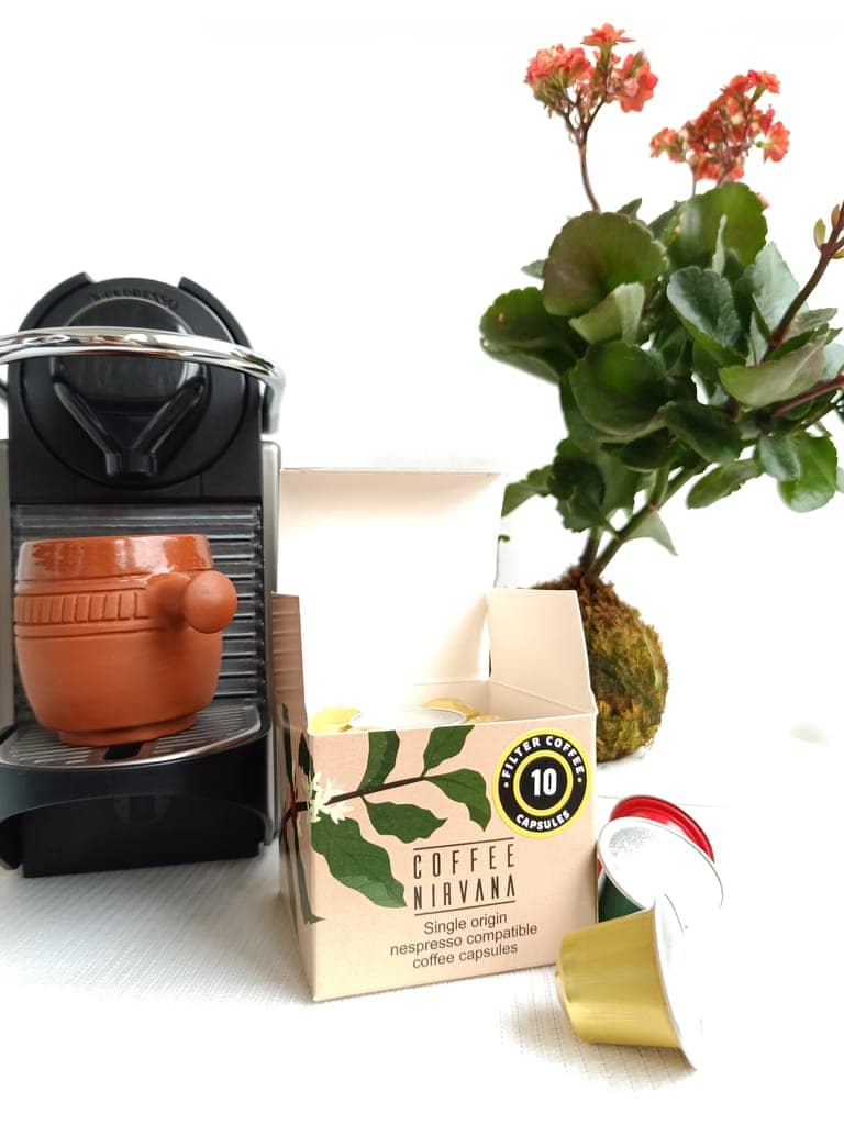 Coffee Nirvana, South Indian Filter Coffee, Box of 10, Nespresso Compatible Aluminum Capsules view 3
