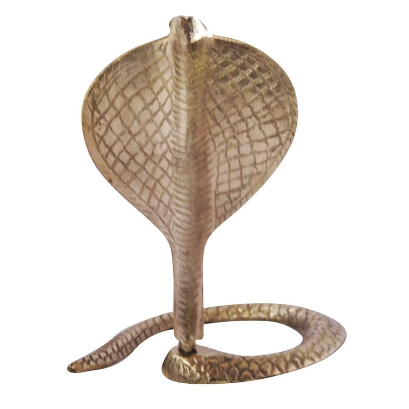 Brass Naga For Shivling ? Divine Snake Ring, 6, Height : 6.5 Inch (ZMAS299 D) view 3