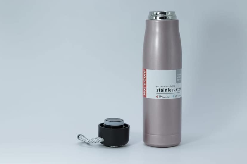Insulated Water Bottle for Hot & Cold Beverages, Stainless Steel Vacuum Flask- Multicolor view 2