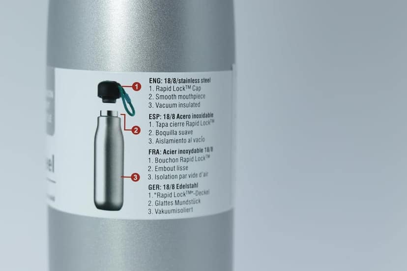 Insulated Water Bottle for Hot & Cold Beverages, Stainless Steel Vacuum Flask- Multicolor view 3