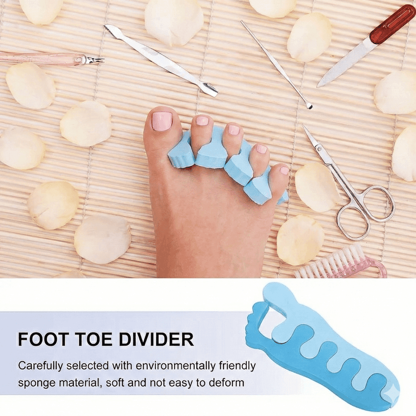 Lifeori Pedicure Tools for Feet – 4 in 1 pedicure Kit|Professional Foot Filer, Silicone Half Gel Heel Protectors, Toe Separator & Double-Sided Nail Filer – 1 Set view 4