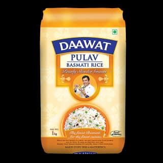 Daawat Basmati Rice/Basmati Akki - Pulav, 1 Kg Pouch