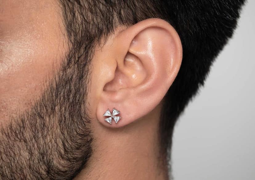 Vibrant Inverted Triad Men's Stud (1 Pc Only) view 3