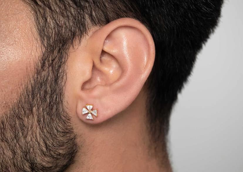 Vibrant Inverted Triad Men's Stud (1 Pc Only) view 4