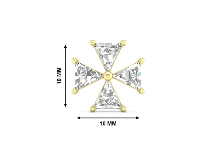 Vibrant Inverted Triad Men's Stud (1 Pc Only) view 9