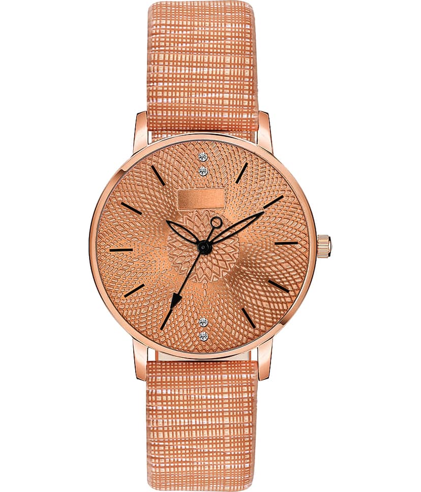 Trex Brown PU Analog Men's Watch