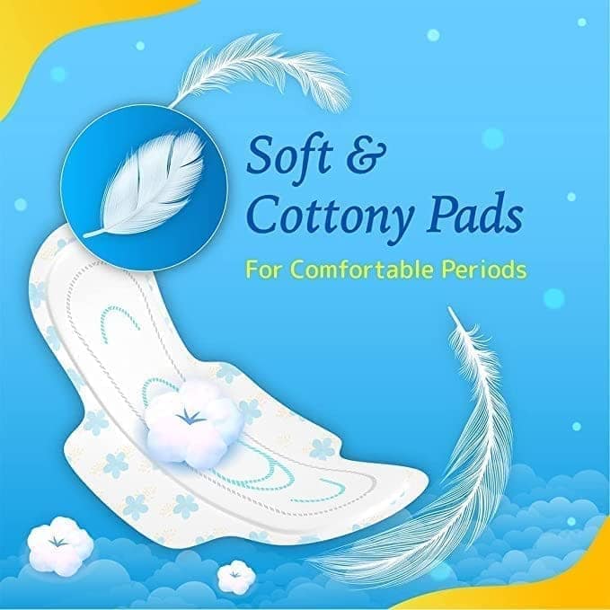 Extra Care Maxi Jumbo Sanitary Pads for Women | Skin Friendly, Odour free Sanitary Napkins (40 Sanitary Pads + Panty Liners, Size 2XL) view 3