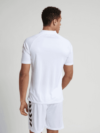 Core functional Polo Neck Half Sleeve Solid Regular fit Polyester T-shirt for Men Comfortable Breathable Fabric Stretchable for Everyday Use Ideal for Yoga Training Gym Running or Performance view 3