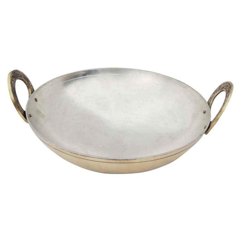 Brass Kadai With Kalai Work, 2.5 Liter (ZMAS173 D) view 3