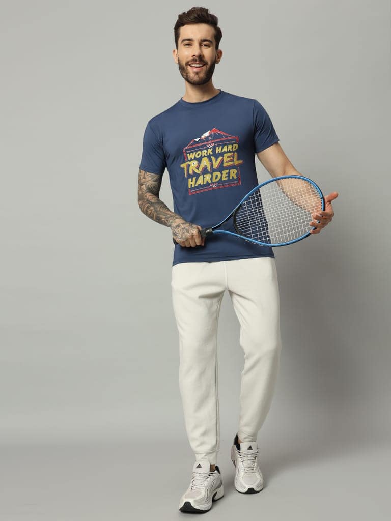 Savvy X Wear Blue Printed T-Shirt view 2