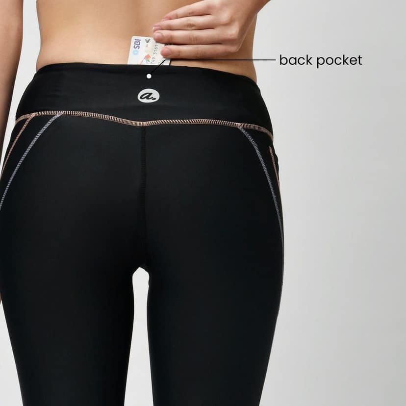 Extreme Uplift Leggings - Twilight Black ( Full Length ) view 5