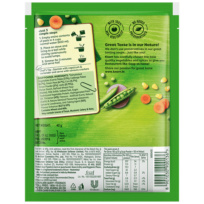 Knorr Classic Mix Veg Soup, 40G view 2