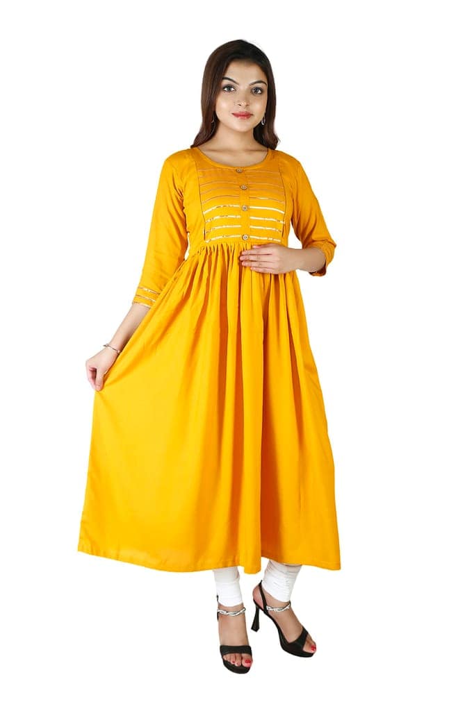MAHIRA 'S COMFORT Maternity Gown: Stylish Rayon Feeding Kurti for Pregnancy and Breastfeeding view 2