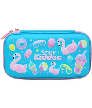 Smily Small Pencil Case (Light Blue) | kids pencil case | School Pencil Case | Pencil case for kids | Boys & Girls pencil case | Light Blue pencil case