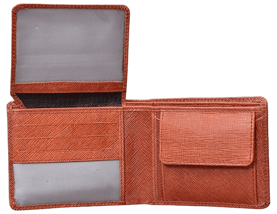 LEATHERMAN GENUINE LEATHER TAN MEN'S WALLET-1517B_tn view 3
