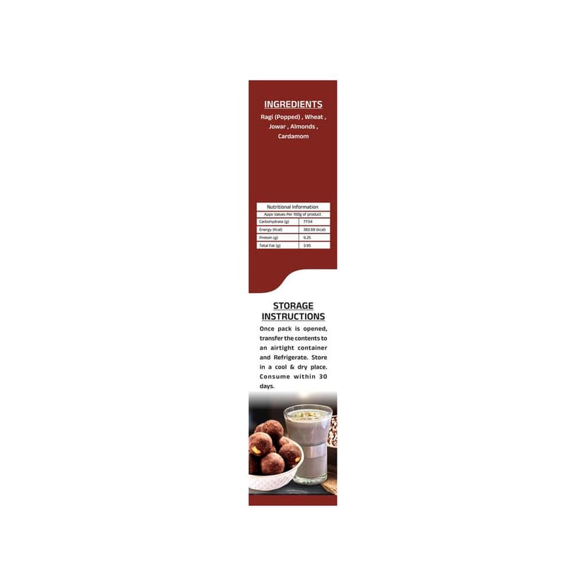 Lakshmi Fresh Special Ragi Huri Hittu 500g | Instant Ragi Malt Powder (pack of 5) (pack of 2) view 4