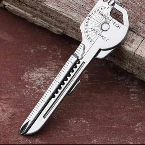 8-in-1 Keychain Multi Tool | Compact Portable Multitool Gadget for Hiking, Traveling, Camping, Picnic, Outdoor Sports, Pocket Utility Tool, Survival Gear view 3