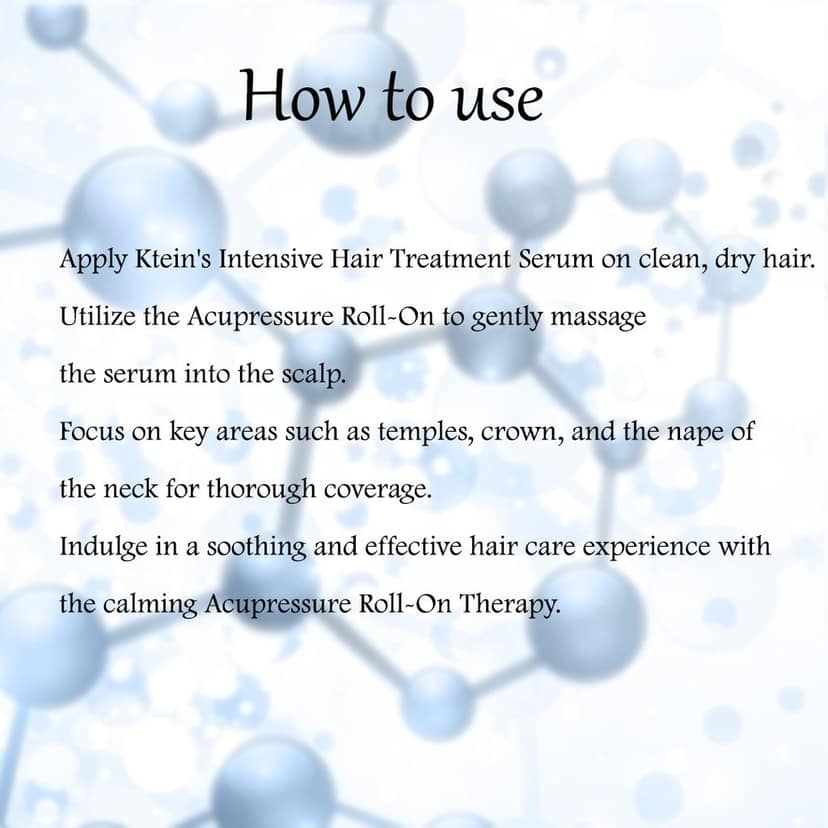 Ktein 100% Plant-Based Active Intensive Hair Treatment Serum with Acupressure Roll-On 20ml view 5