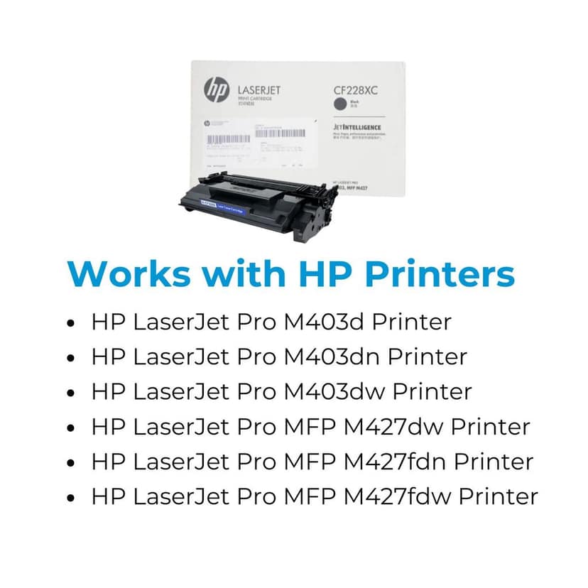 HP 28X High Yield Black Original LaserJet Toner Cartridge (CF228XC) view 3