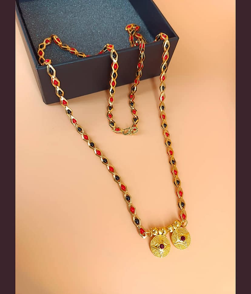 JIPPA Golden Mangalsutra ( Pack of 1 )