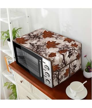 Generic Single Polyester Brown Microwave Oven Cover - 20-22L