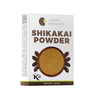 CARMEL ORGANICS Shikakai Powder 340 Gram CARMEL ORGANICS Shikakai Powder 340 Gram - Brown / 340 g (Pack of 1)