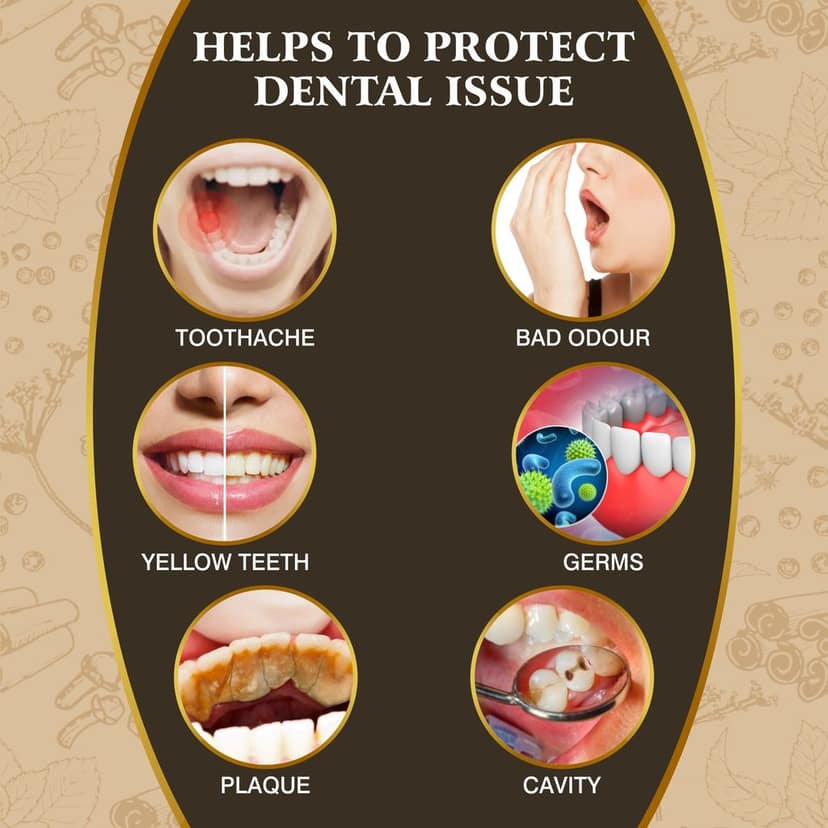 Vithoba Ayurvedic Dant Manjan | Ayurvedic Tooth Powder | Herbal Tooth Whitner For Oral Health With Natural Herbs | Dant Manjan For White Strong Teeth & Refreshing Breath view 4