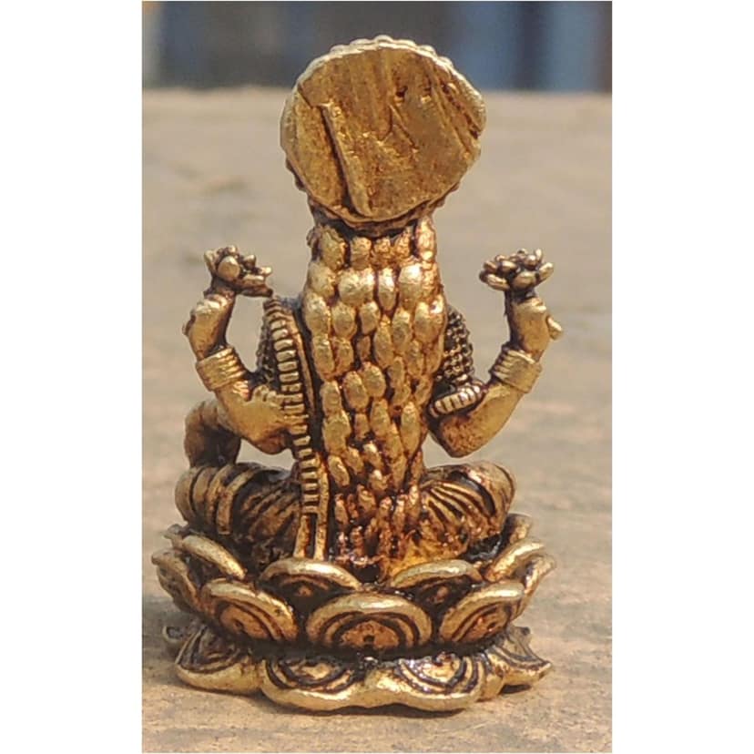 Brass Showpiece Laxmi Ji God Idol Statue, Made From Machine (BSMAS1686 L) view 3