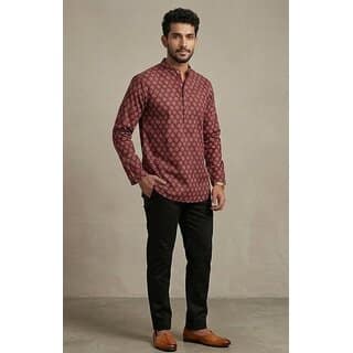 Ecostyle Men's Long Sleeve Short Kurta. view 2
