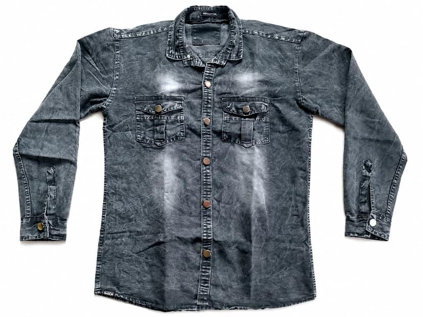 Premium Quality Jeans Shirts | Jeans Made of 100% Cotton Fabric | Long Durable |Fashionable, Stylish, Comfortable & Skin Friendly | Suitable Wear for Mild & Dense Winter, Rainy, Autumn | view 5