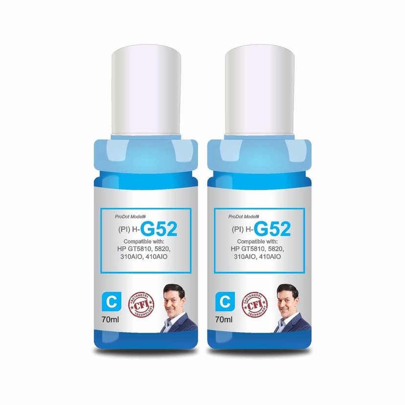 ProDot GT51 GT52 GT 51/52 Inkjet Ink Refill Compatible with HP Deskjet GT5810, 5811, 5820, 5821 Ink Tank AIO 310, 315, 319, 410, 415, 419 Ink Tank Printers