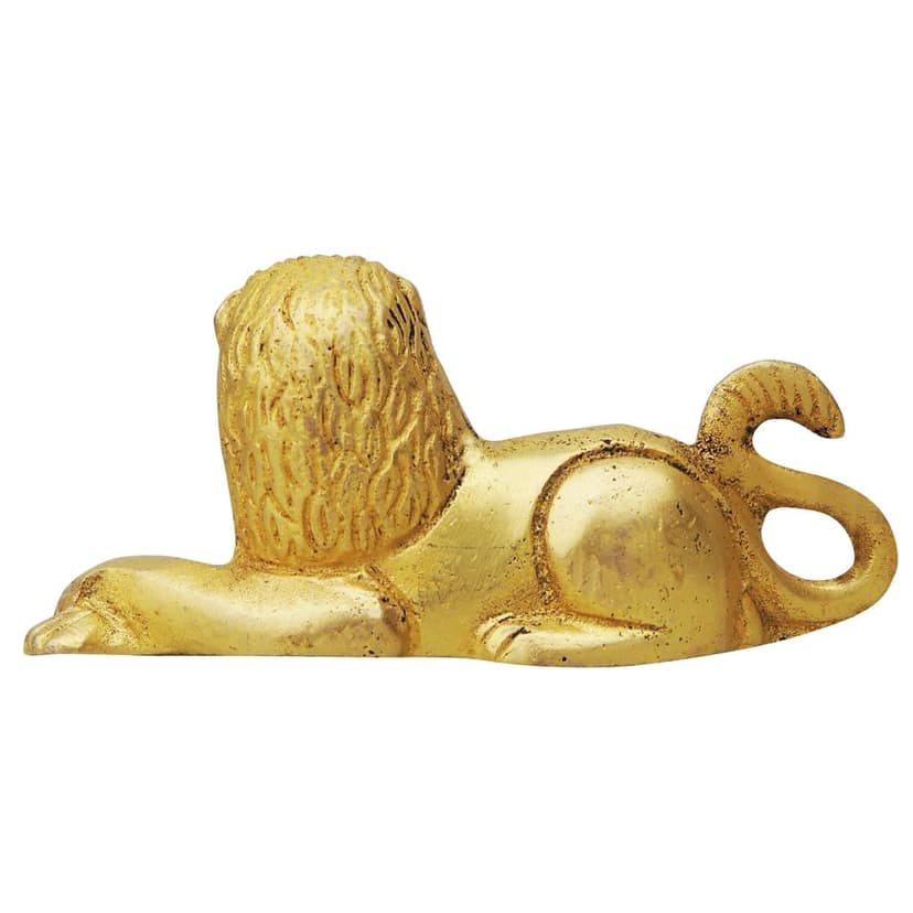 Large Brass Lion Statue Showpiece - Royal Handcrafted Lion Idol for Home Decoration, Height : 1.5 Inch (BSMAS849 A) view 3
